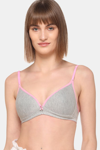 Buy Sona Padded Non Wired 3/4th Coverage Sag Lift Bra - Light Grey